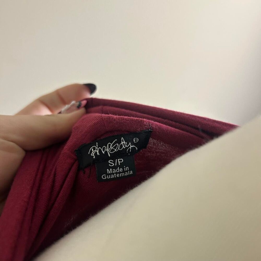 Rhapsody Red Shrug Rhinestone Tee - Picture 4 of 4
